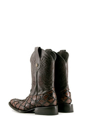Clone Fish Pirarucu Rodeo Cowboy Boot FINAL SALE