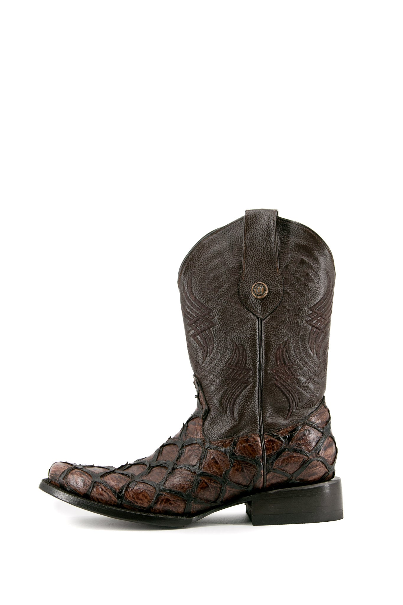Clone Fish Pirarucu Rodeo Cowboy Boot FINAL SALE
