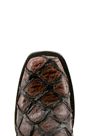 Clone Fish Pirarucu Rodeo Cowboy Boot FINAL SALE