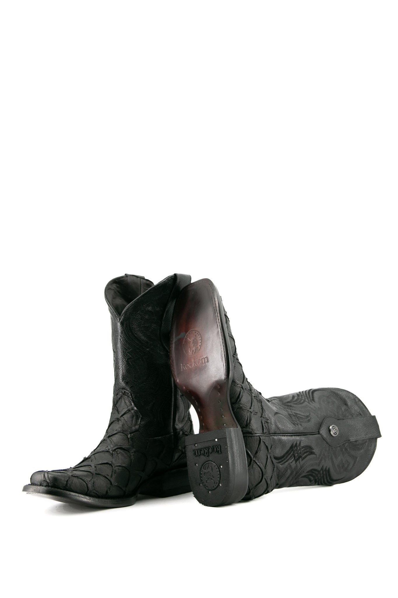 Clone Fish Pirarucu Rodeo Cowboy Boot FINAL SALE