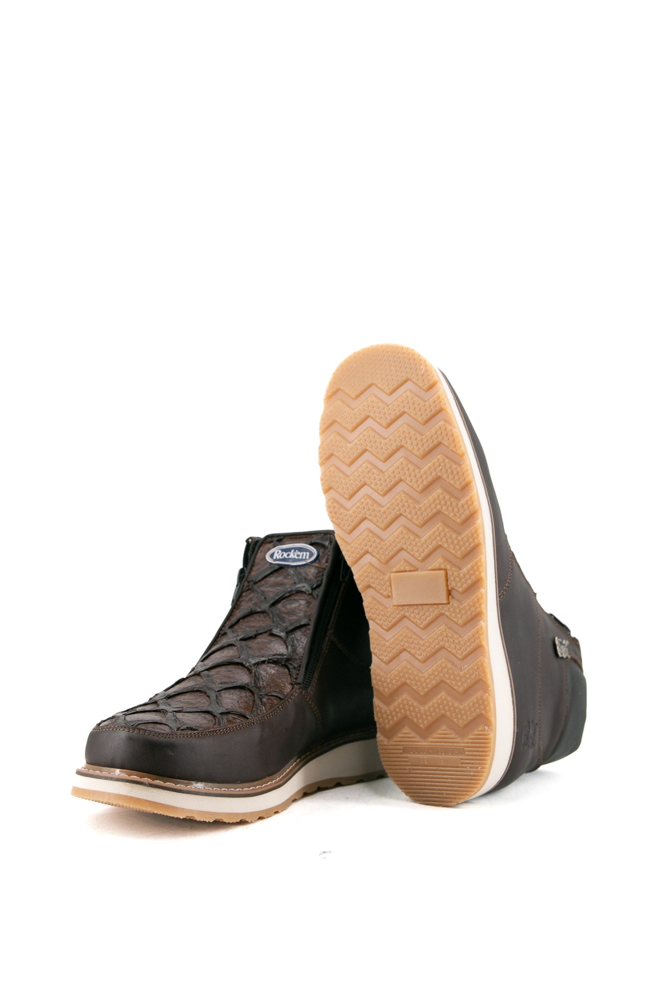 Rock'em Fish Pirarucu Artisanal Ankle Boot FINAL SALE