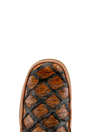 Rock'em Fish Pirarucu Artisanal Ankle Boot FINAL SALE
