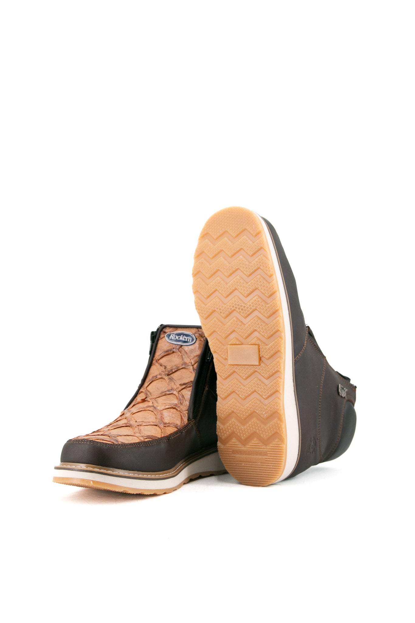 Rock'em Fish Pirarucu Artisanal Ankle Boot FINAL SALE