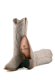 Gema Suede Midi Round Toe Cowgirl Boot FINAL SALE