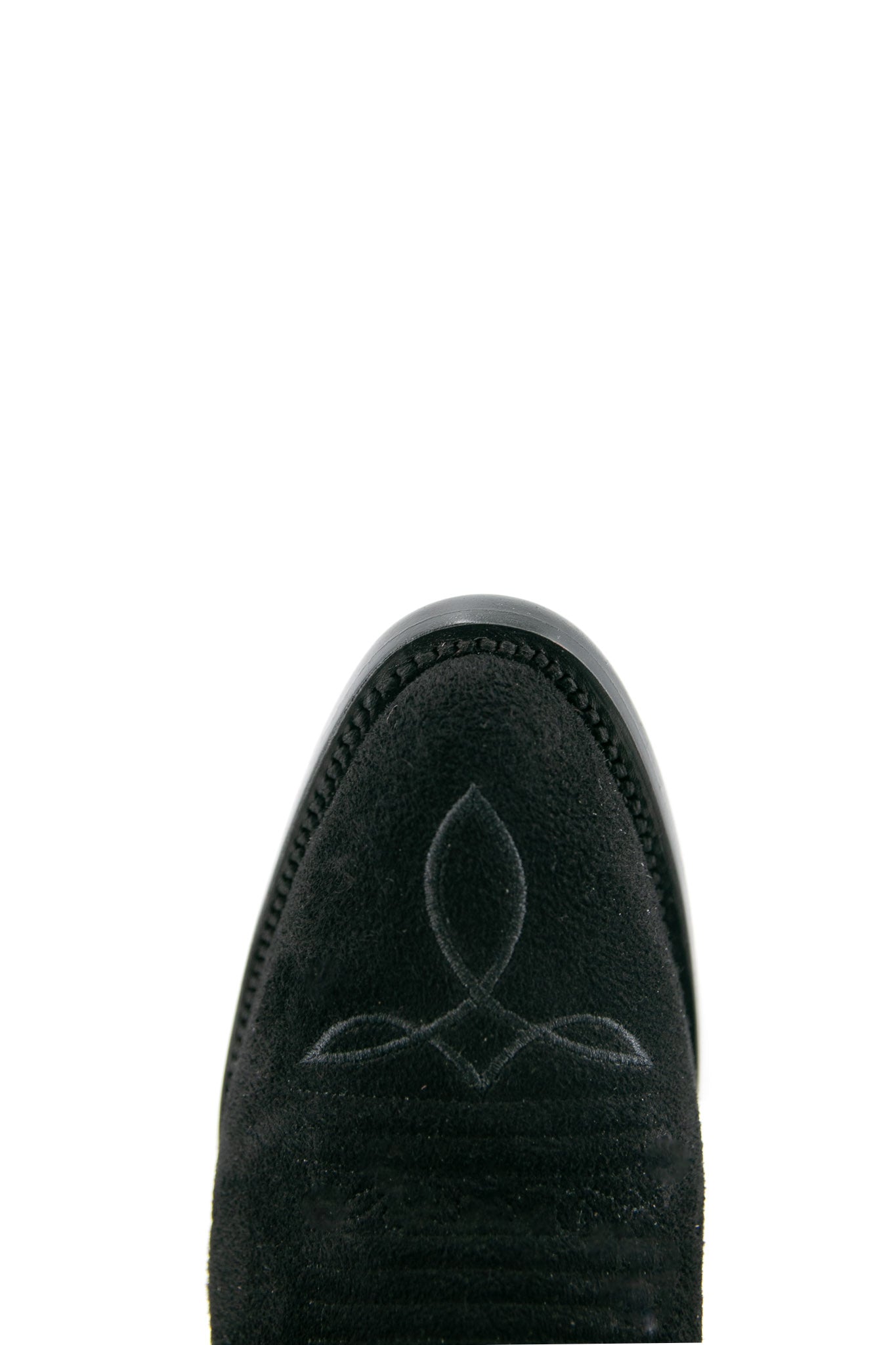 Gema Suede Midi Round Toe Cowgirl Boot FINAL SALE