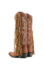Adelise Tall Fringe Snip Toe Cowgirl Boot FINAL SALE