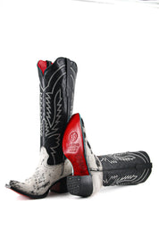 Bianca Tall Red Bottom Cowhide Snip Toe Cowgirl Boot Size 8 Box QW28