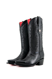 Ruby Red Sole Snip Toe Cowgirl Boot