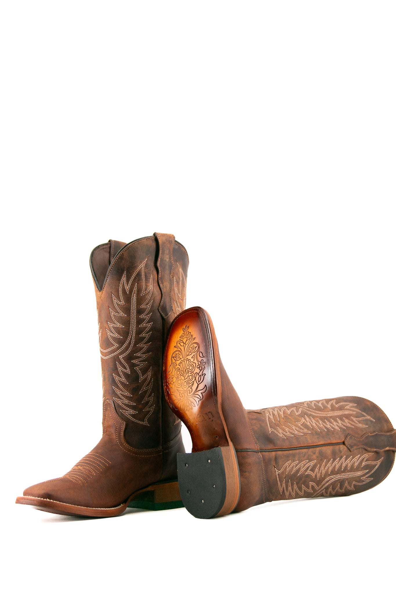 406 Ebano Square Toe Cowgirl Boot