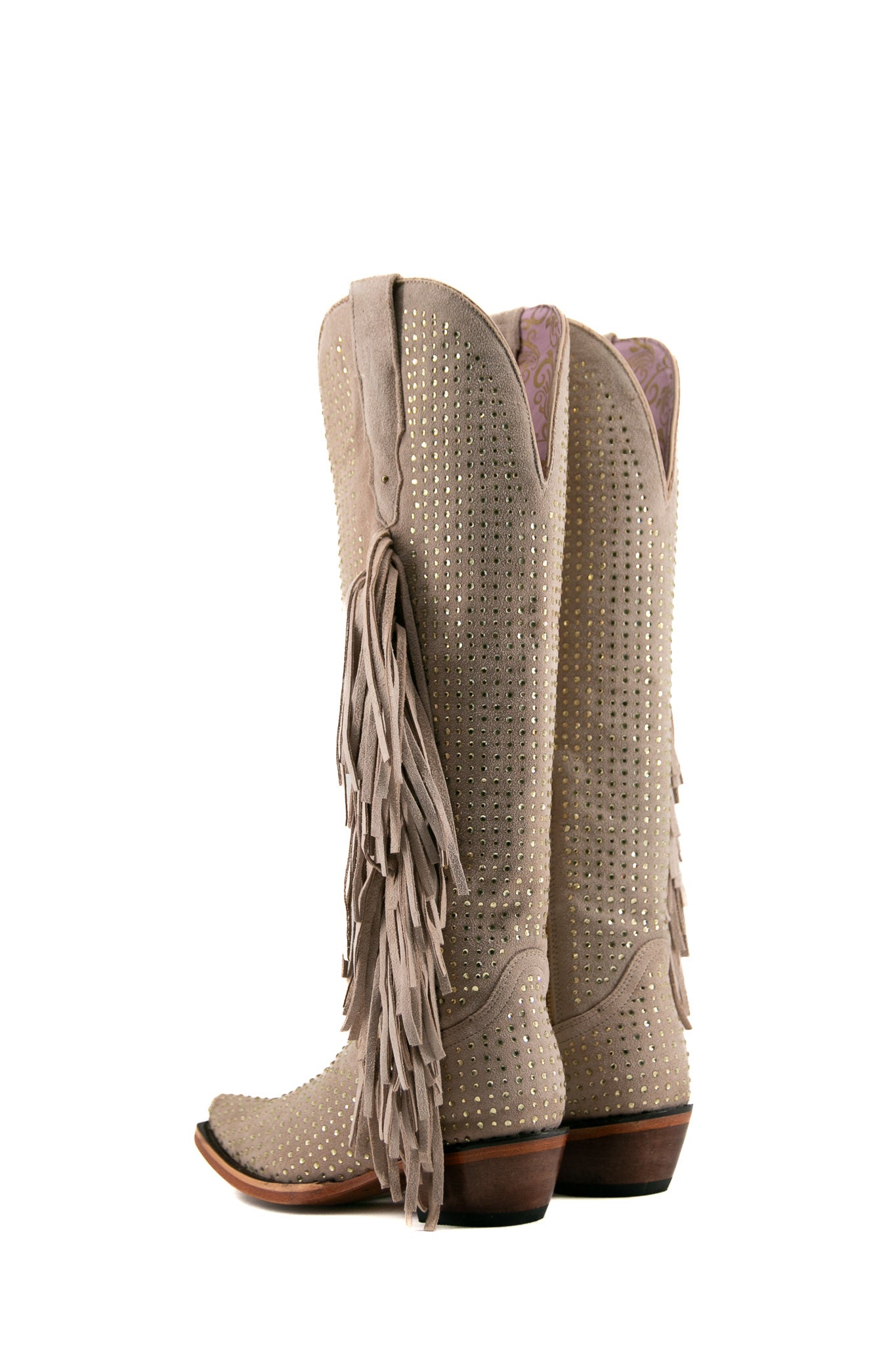 Vegas Sparkles Rhinestone Fringe Tall Snip Toe Cowgirl Boot FINAL SALE