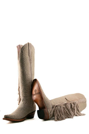 Vegas Sparkles Rhinestone Fringe Tall Snip Toe Cowgirl Boot FINAL SALE