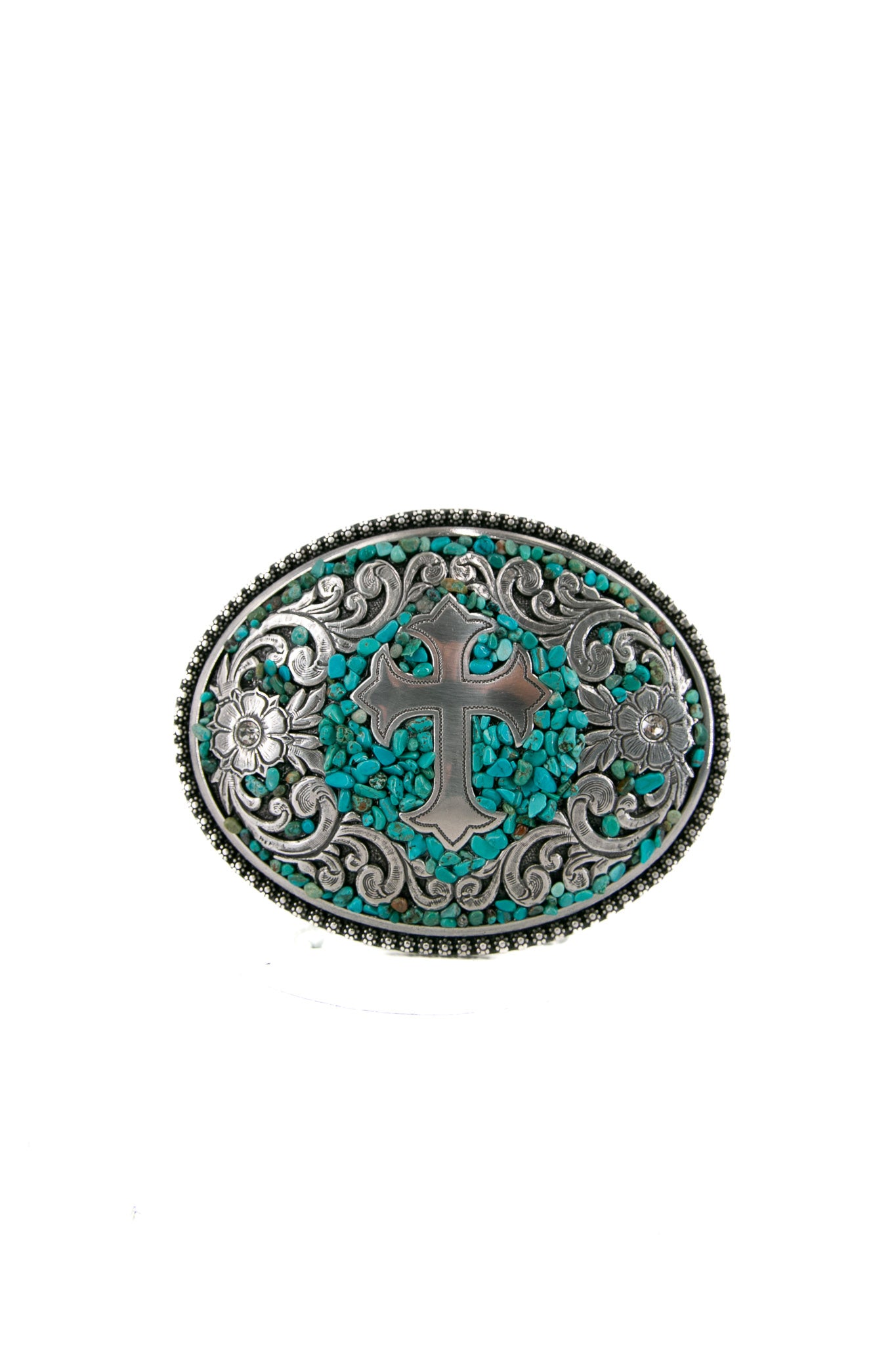 Blazin Turquoise Belt Buckle