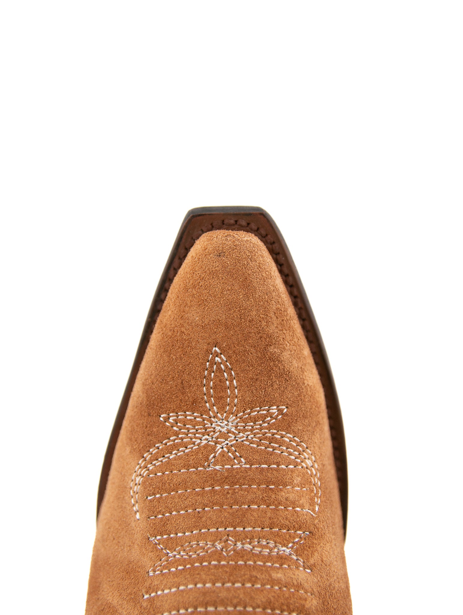 Maite Gamuza Tall Fringe Snip Toe Cowgirl Boot FINAL SALE