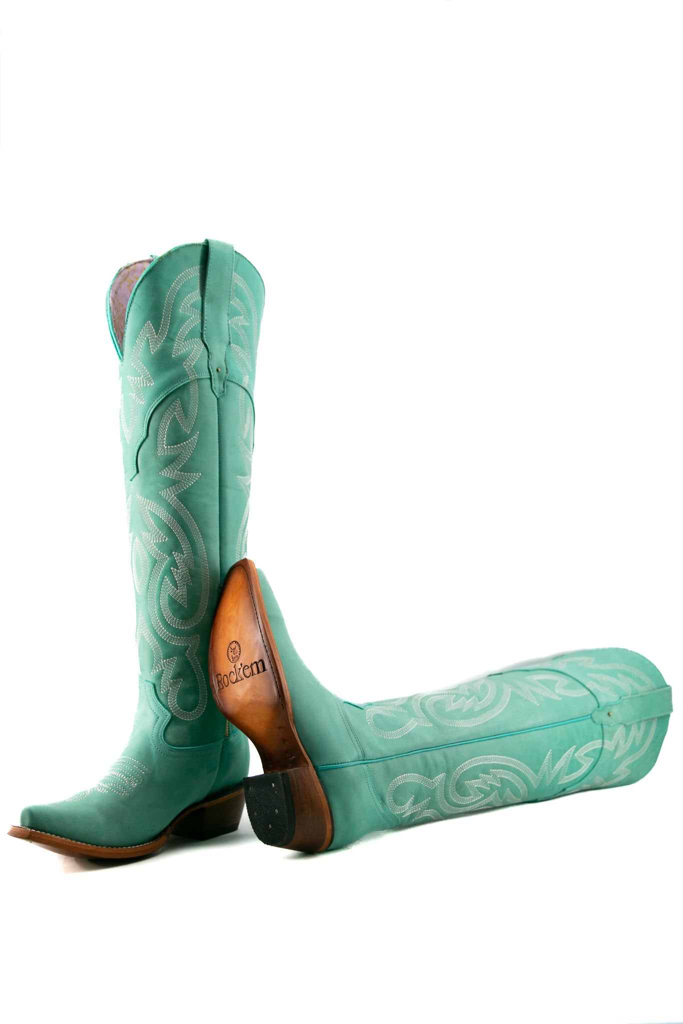 Julieta Knee High Tall Snip Toe Cowgirl Boot