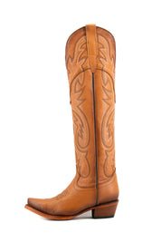 Julieta Knee High Tall Snip Toe Cowgirl Boot