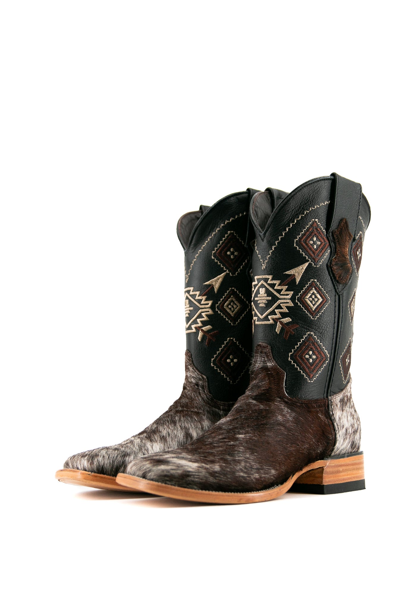 Men's Cowhide Square Toe Cowboy Boot Size 7 Box JM4 FINAL SALE