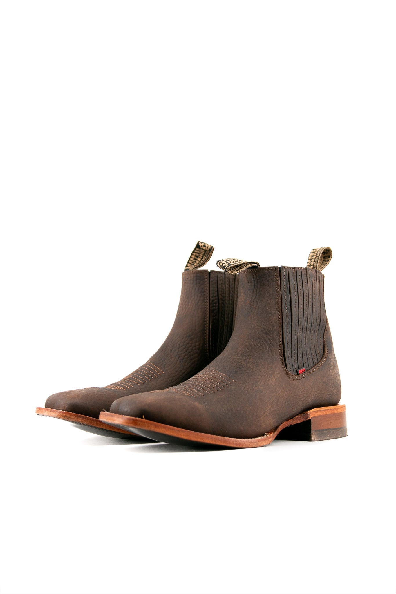 Bessero Leather Rhino Square Toe Men's Ankle Boot FINAL SALE