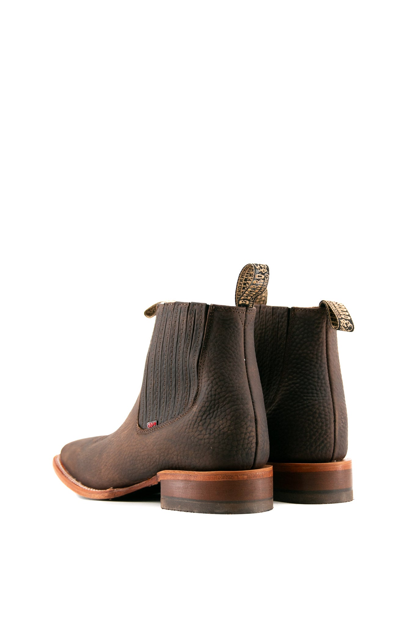 Bessero Leather Rhino Square Toe Men's Ankle Boot FINAL SALE