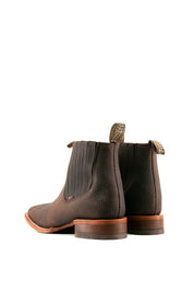 Bessero Leather Rhino Square Toe Men's Ankle Boot FINAL SALE