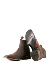 Bessero Leather Rhino Square Toe Men's Ankle Boot FINAL SALE