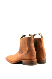 Bessero Leather Rhino Square Toe Men's Ankle Boot FINAL SALE