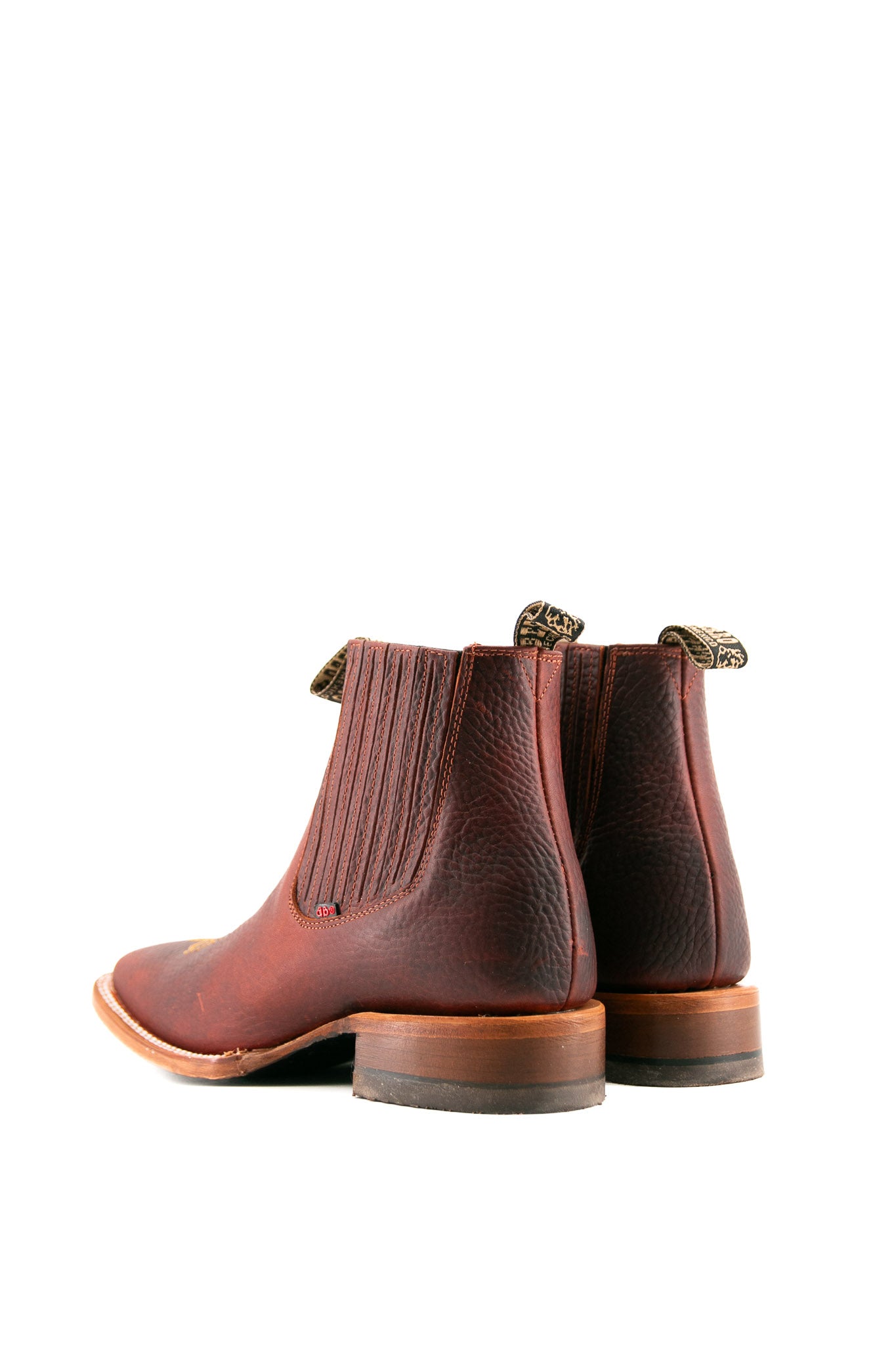 Bessero Leather Rhino Square Toe Men's Ankle Boot FINAL SALE