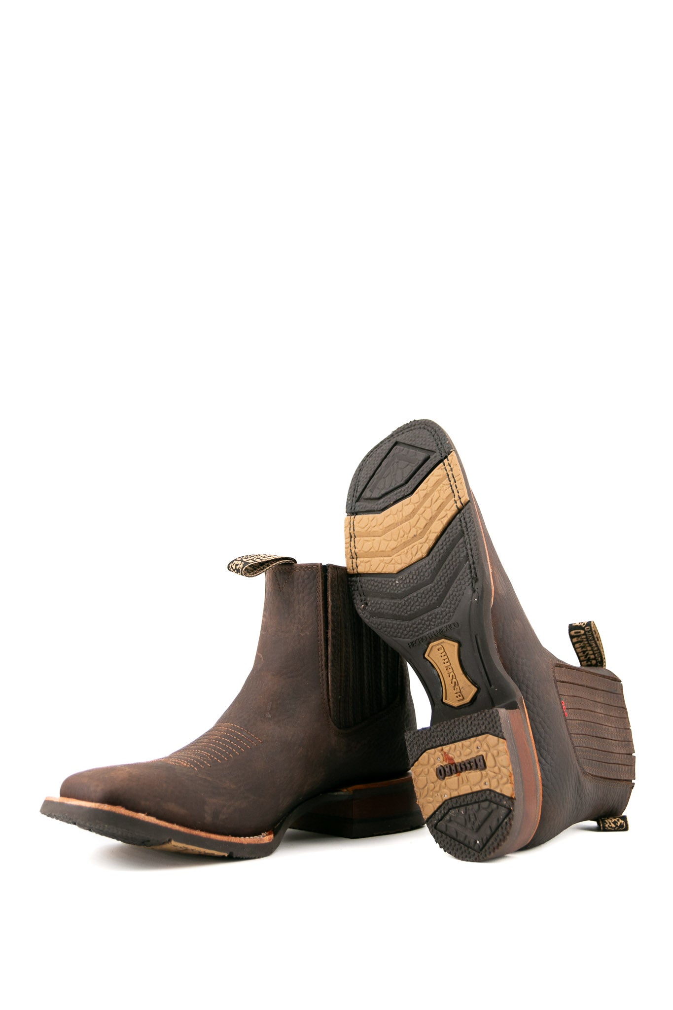 Bessero Rubber Rhino Men Square Toe Ankle Boot FINAL SALE