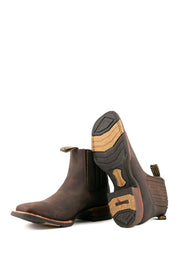 Bessero Rubber Rhino Men Square Toe Ankle Boot FINAL SALE