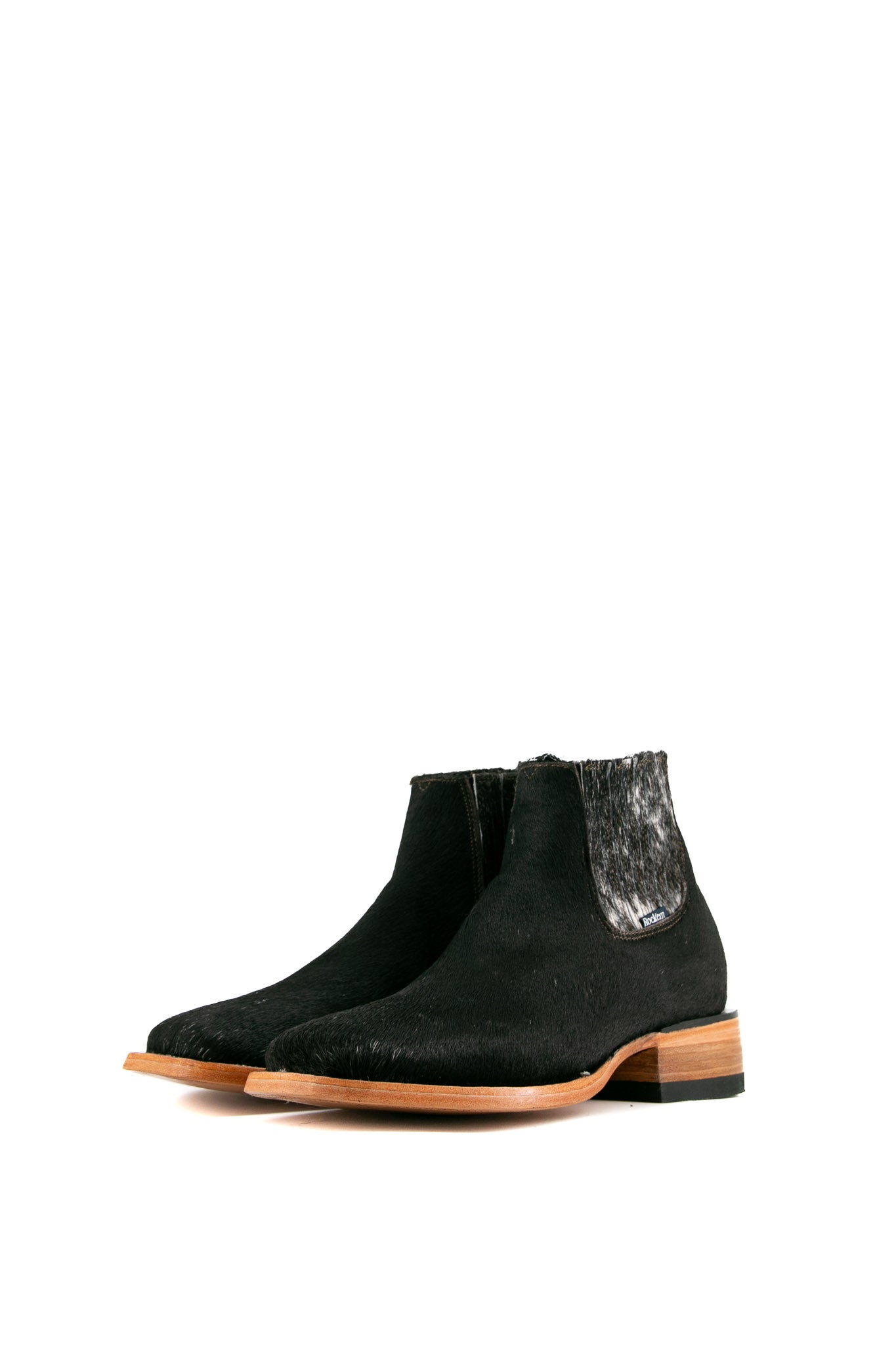 Men’s Black Square Toe Short Boot Sz 8.5 Amazon.com | Choiran Western Ankle Cowboy Boots for Men  main image 2