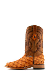 Exotic Fish Square Toe Cowboy Boot FINAL SALE