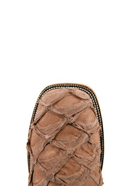 Exotic Fish Square Toe Cowboy Boot FINAL SALE