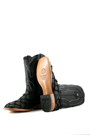 Exotic Fish Square Toe Cowboy Boot FINAL SALE