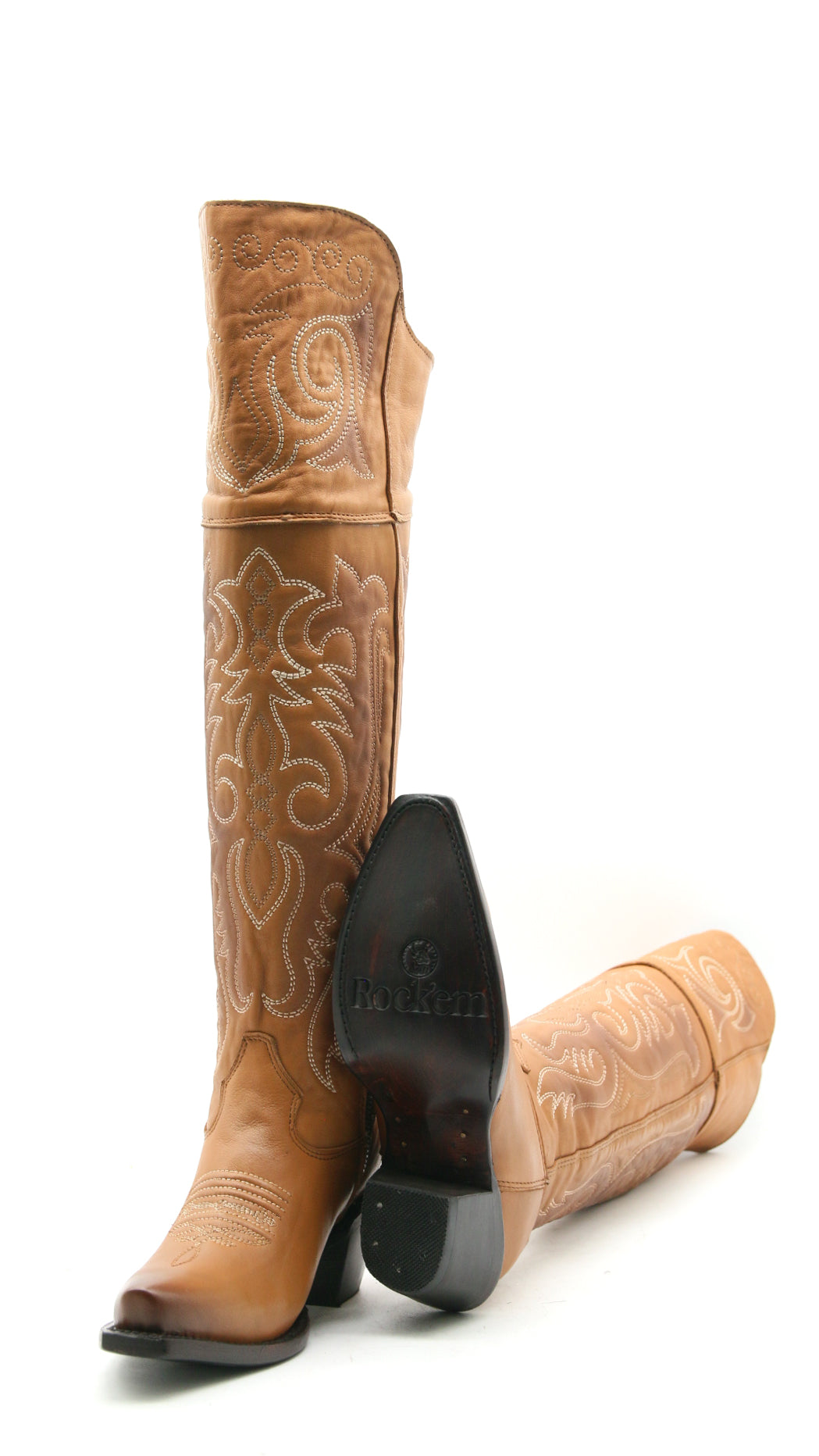 Amour Knee High Snip Toe Cowgirl Boot
