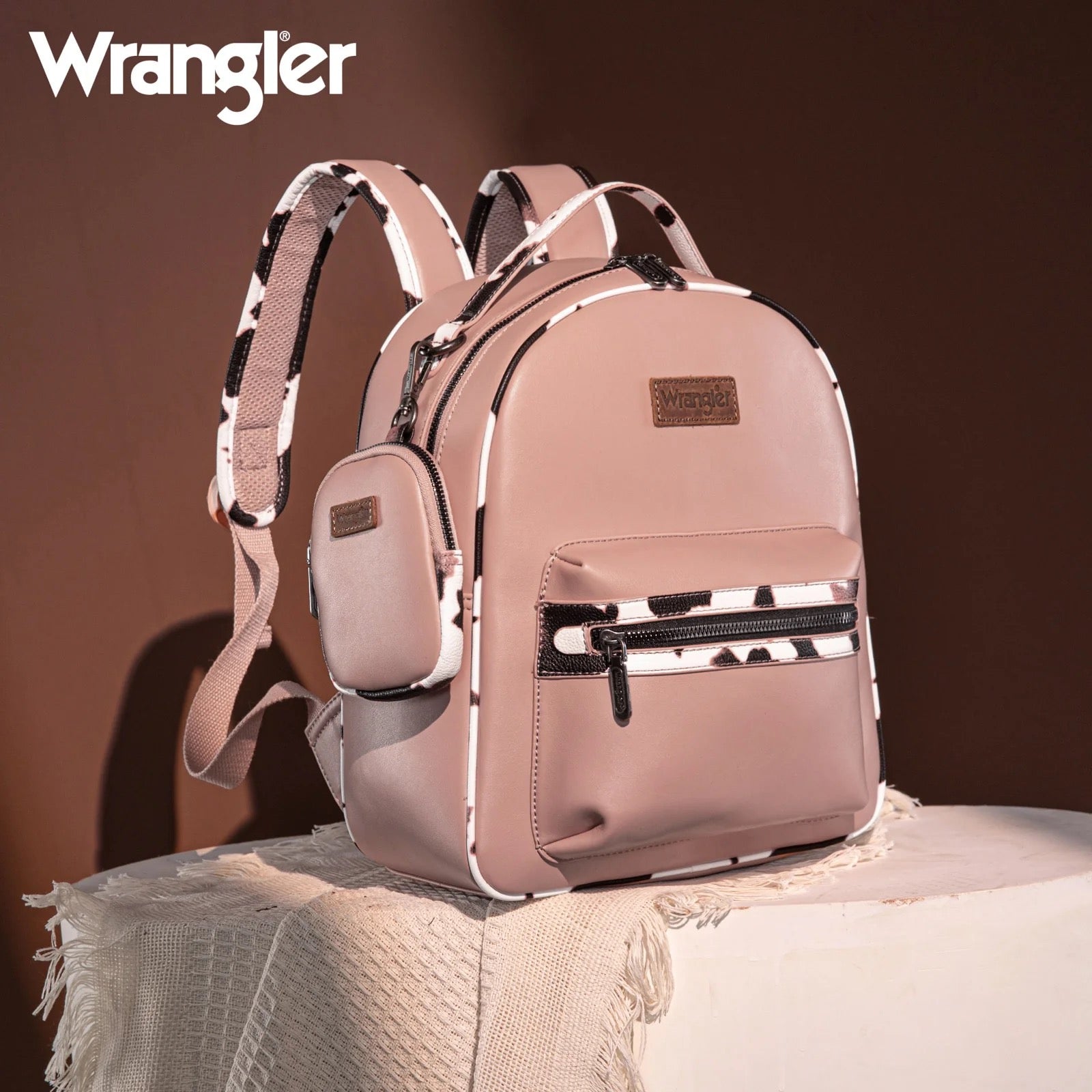 cow print mini backpack Wrangler With Coin Pouch – Rock'em CN763 Still a favorite : forward individuals on the Color:Reflective Pond-0592