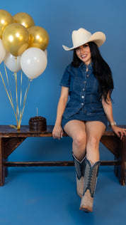 Sierra Roughout Snip Toe Cowgirl Boot