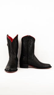 Montana Lizard  Red Bottom Round Toe Cowboy Boot
