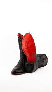 Montana Lizard  Red Bottom Round Toe Cowboy Boot