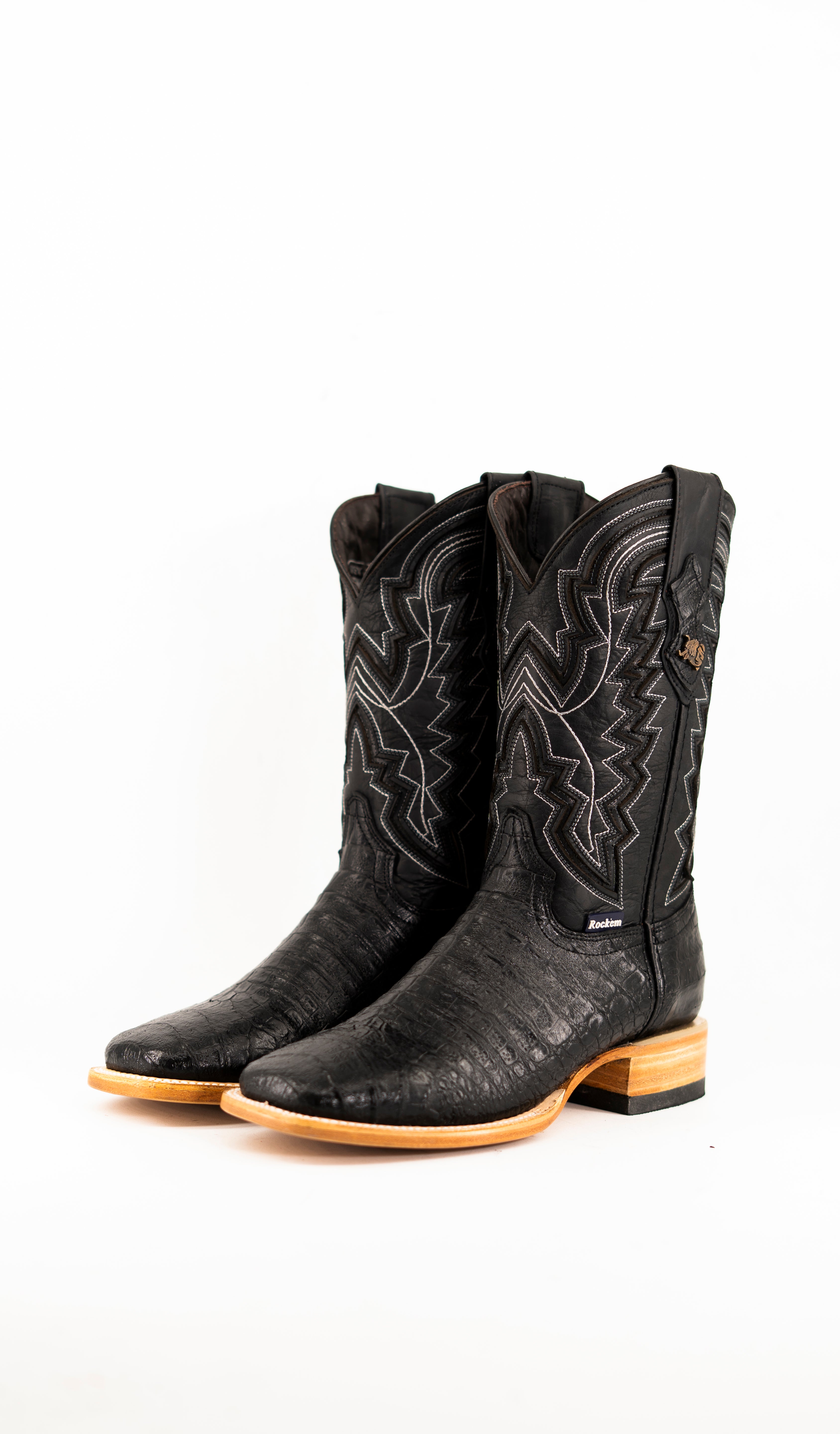Jameson Belly Caiman Square Toe Cowboy Boot FINAL SALE