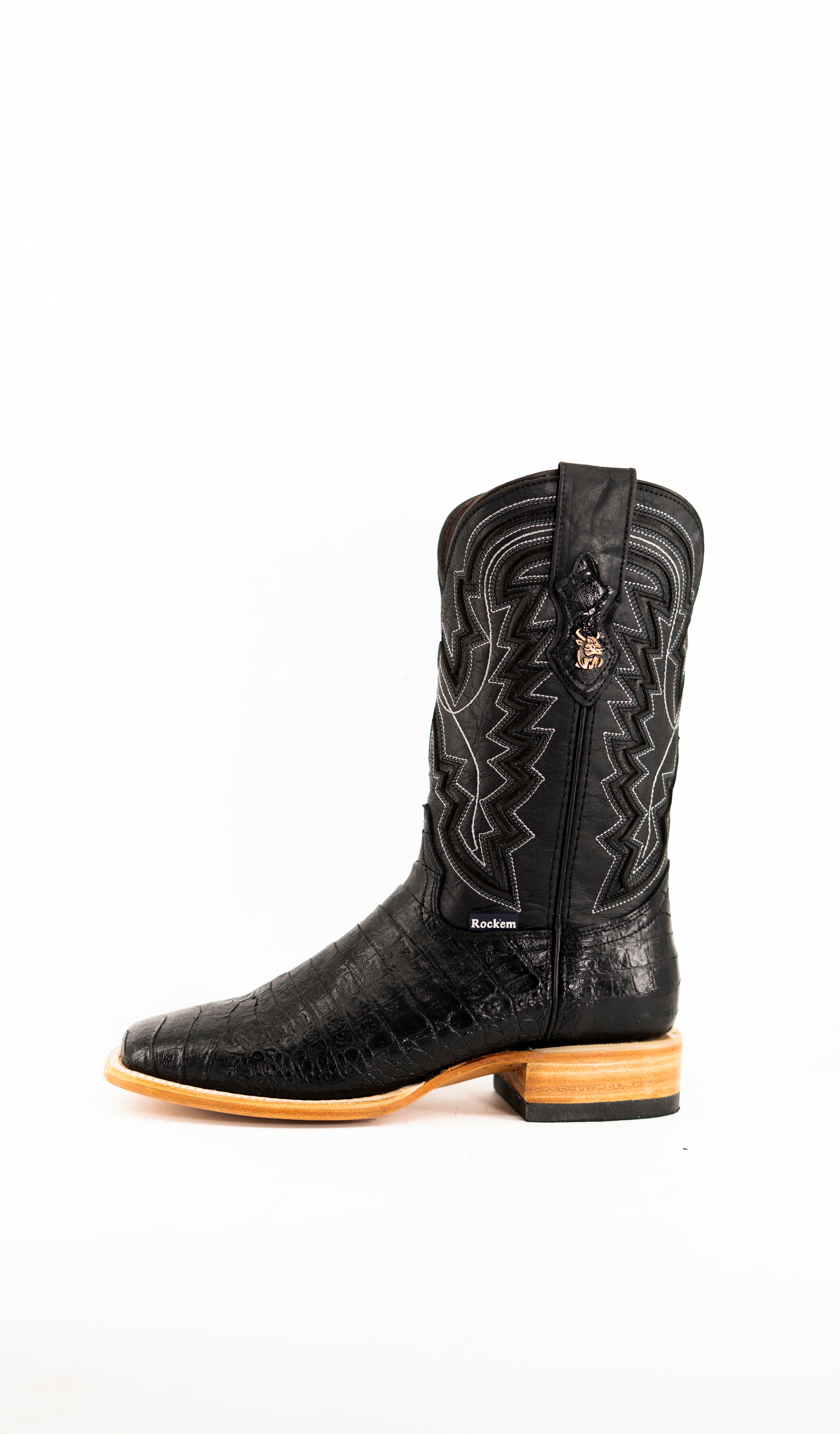 Jameson Belly Caiman Square Toe Cowboy Boot FINAL SALE
