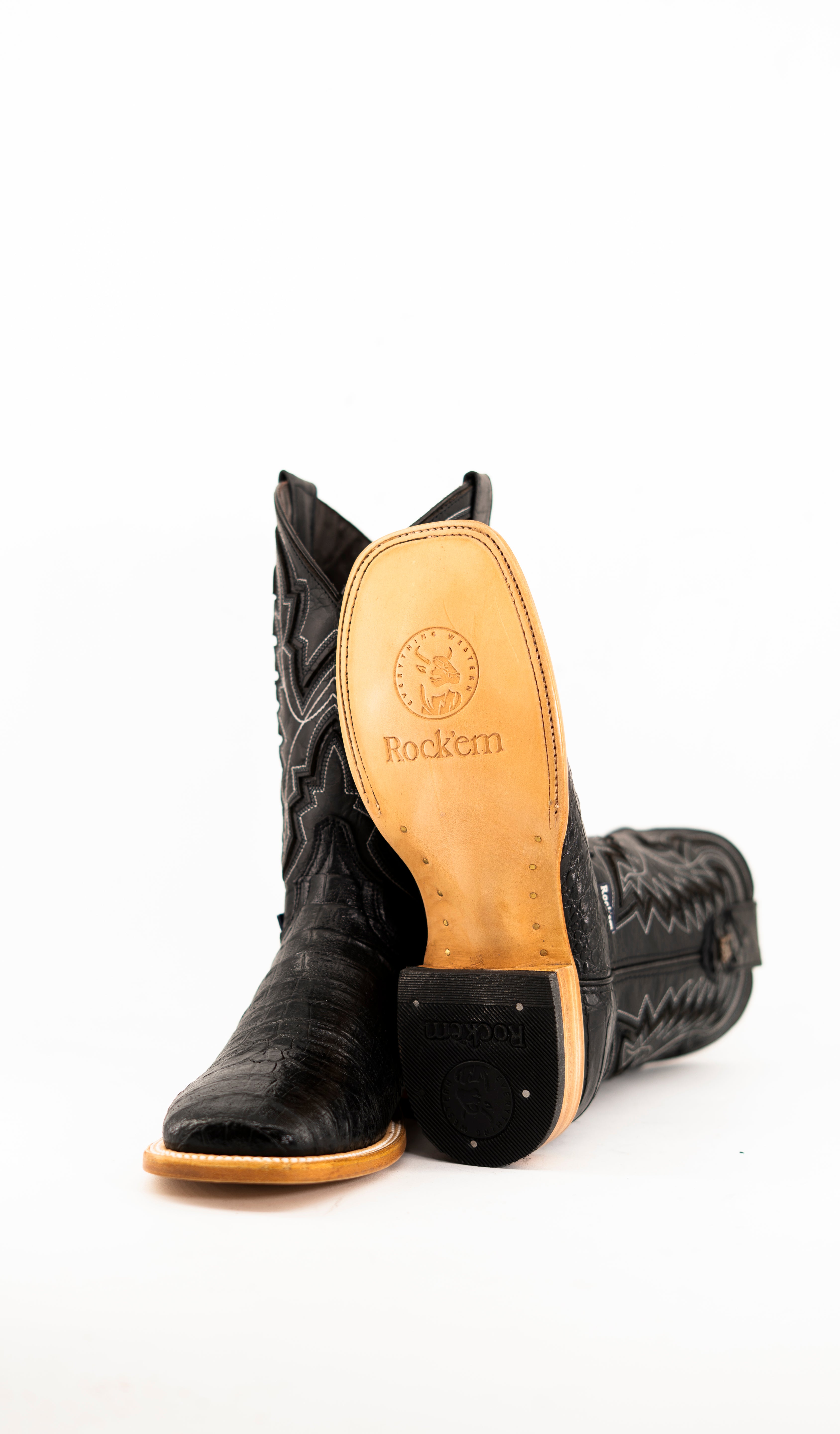 Jameson Belly Caiman Square Toe Cowboy Boot FINAL SALE