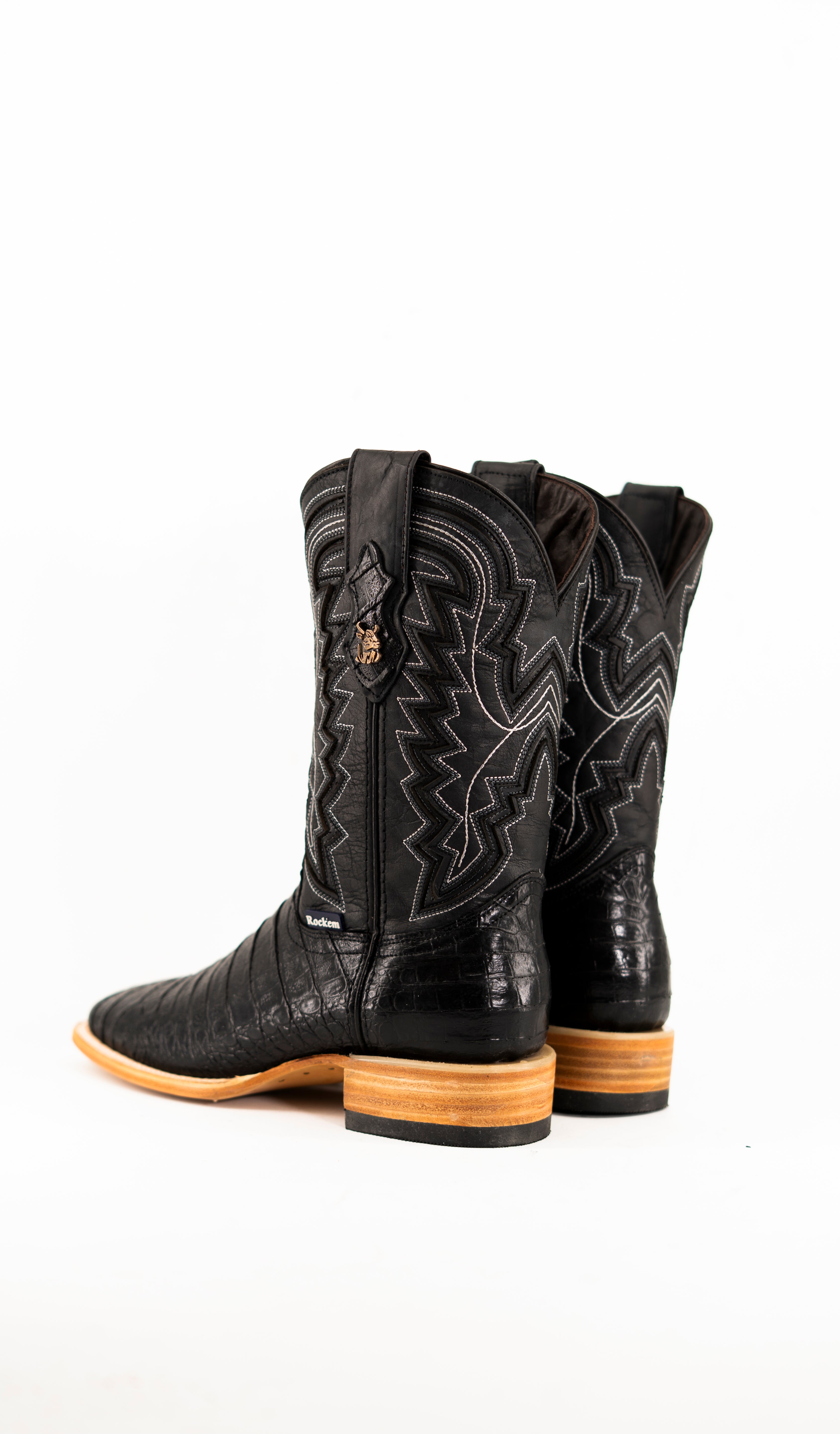 Jameson Belly Caiman Square Toe Cowboy Boot FINAL SALE