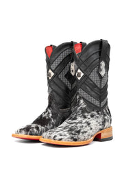 Prescott  Cowhide Red Bottom Square Toe Cowboy Boot Size 6 Box RM4
