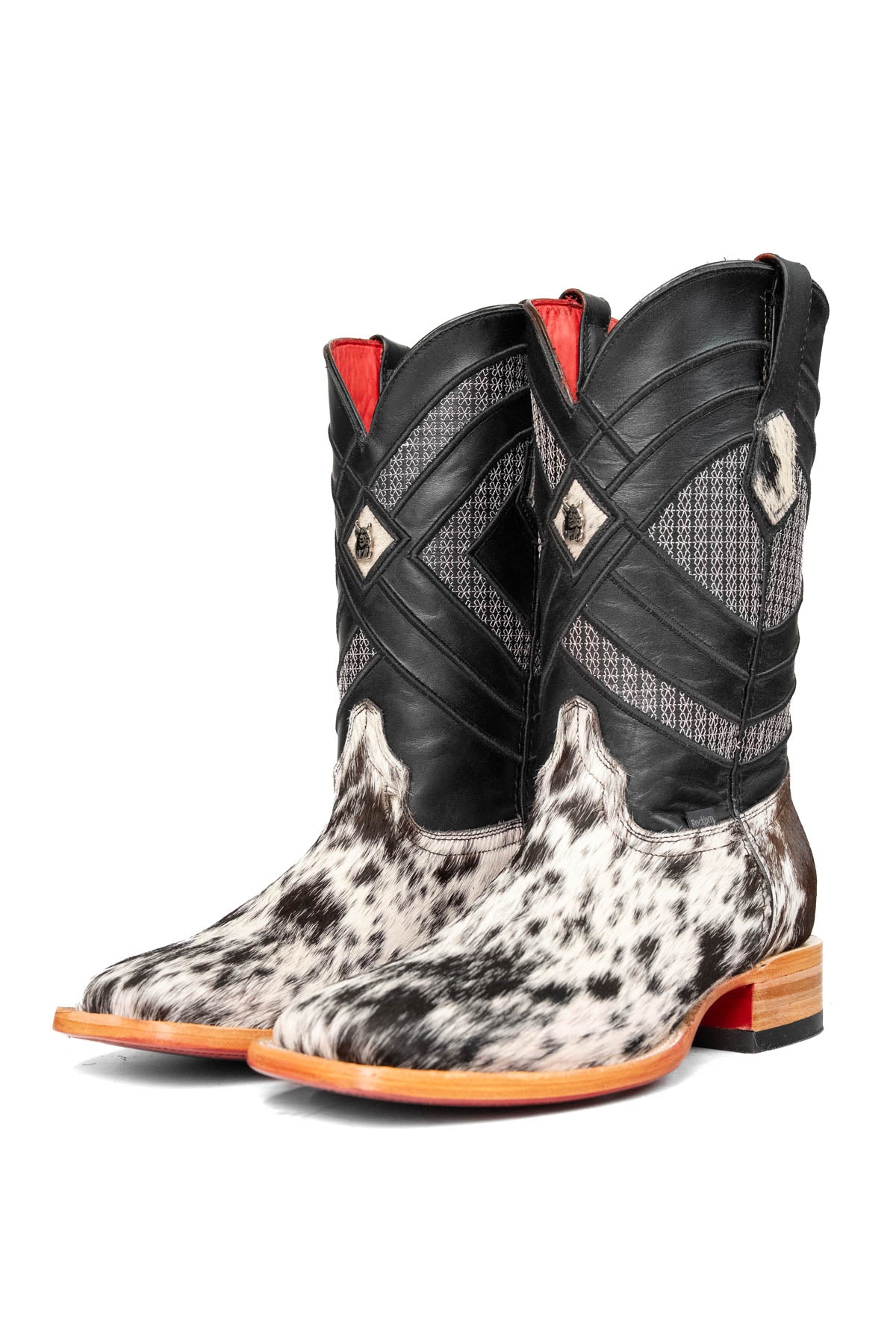 Cattleman Cowhide Red Bottom Square Toe Cowboy Boot Size 10 Box RM46