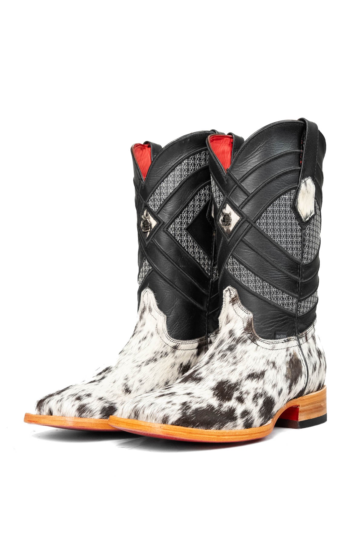 Cattleman Cowhide Red Bottom Square Toe Cowboy Boot Size 10 Box RM47