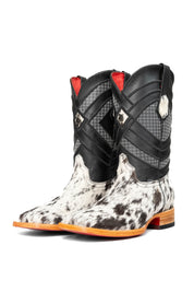 Cattleman Cowhide Red Bottom Square Toe Cowboy Boot Size 10 Box RM47