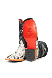 Cattleman Cowhide Red Bottom Square Toe Cowboy Boot Size 10 Box RM47