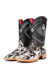 Cattleman Cowhide Red Bottom Square Toe Cowboy Boot Size 10 Box RM48