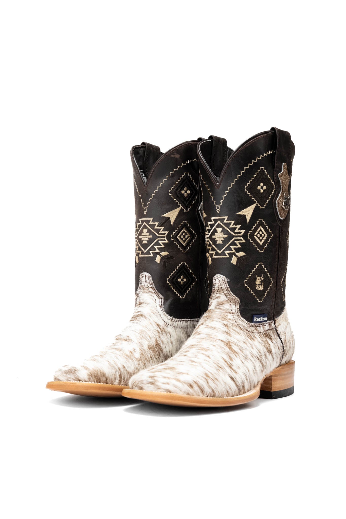 Men's Cowhide Square Toe Cowboy Boot Size 8.5 Box PM17