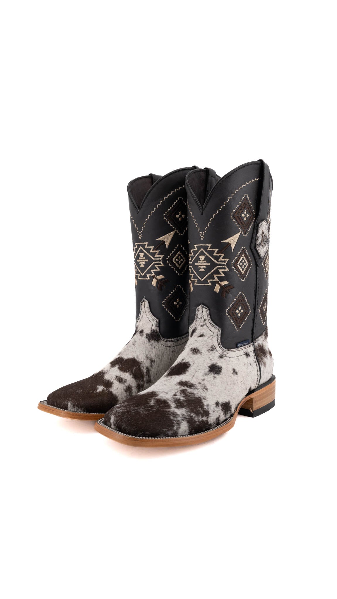 Cow skin boots hotsell