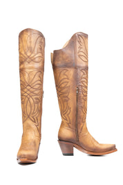 Myriam Knee High Snip Toe Cowgirl Boot